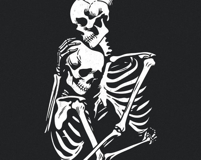 Skeleton Lovers png, Valentine Skeleton, Gothic png, Skeleton png, Skull png, Horror Couple png, Romantic Skeleton, Instant Download