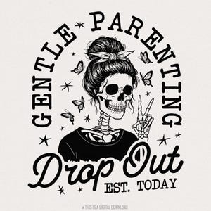 Zacht ouderschap png, grappige moeder png, Skull Mom png, Mom Life png, shirtsublimatieontwerpen, retro Skull Mom png, digitaal ontwerp png