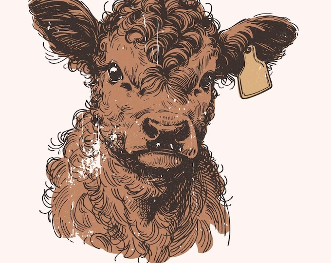 Highland Cow PNG, Desert Western png, Western Shirt PNG, Cowgirl Western png, Vintage Style PNG, Rustic Farmhouse, Farmhouse png