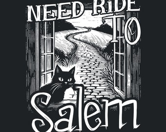 Need Ride to Salem PNG, Halloween Ghost png, Spooky png, Funny Halloween png, Cute Ghost png, Retro Halloween png, Halloween Design, Ghost