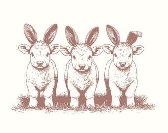 Easter Highland Cow Png, Easter Bunny Png, Cute Cow Easter Design, Retro Easter Png, Sublimation Download, Western Easter Vibes, Digital Png
