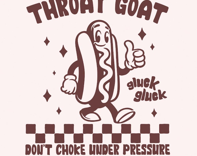 Throat Goat PNG, Funny Design, Digital Download, Adult Sarcastic, Hot Dog Design, Love Is Love, Design Only