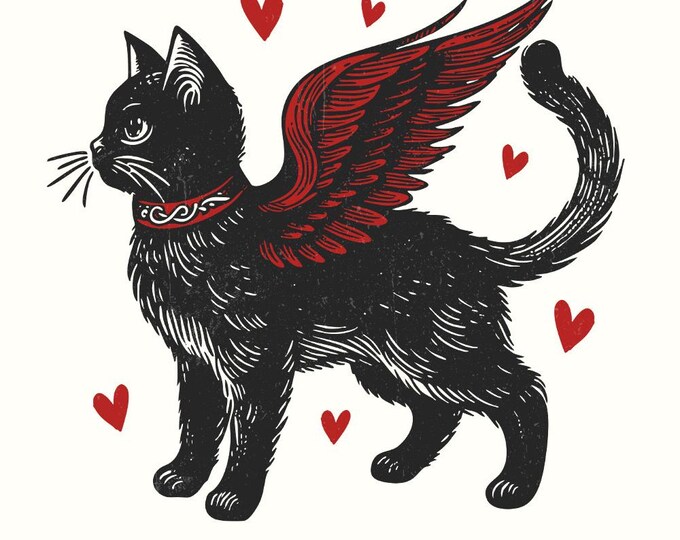 Valentine Black Cat Png, Valentines Day Png, Cat Lover Png, Valentine Heart Png, Love Png, Sublimation Design, Cute Cat Valentine, Heart Png