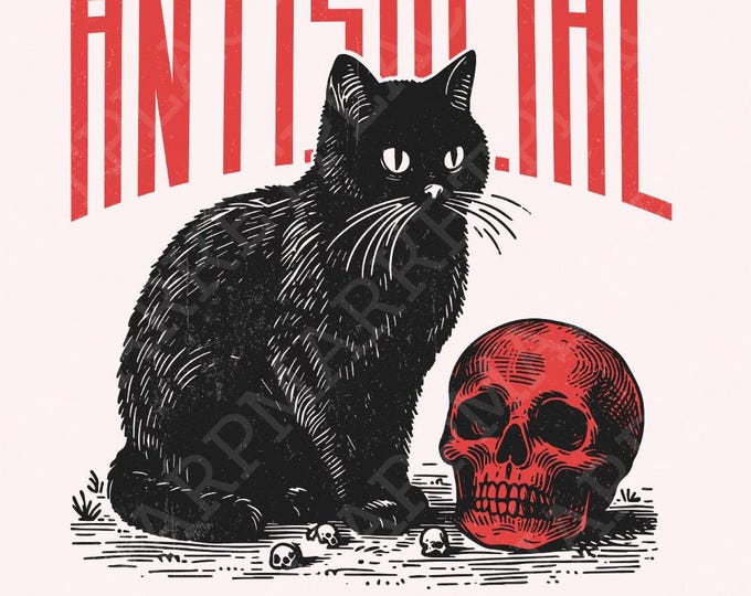 Antisocial Cat PNG, Retro Vintage T-Shirt Graphic, Transparent Digital Download, Self Care Sublimation Design, Introvert png, Commercial Use
