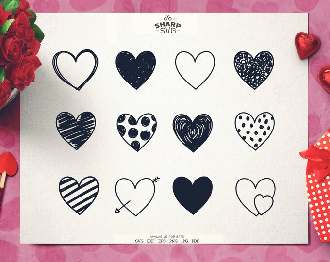 Hearts Bundle SVG | Valentine's Day SVG | Valentine's Day Quotes svg - Cricut svg files - Silhouette cut files BUNDLE