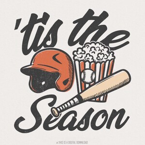 C'est la saison Png, Baseball saison Png, Baseball rétro Png, baseball vintage Png, Sublimation de baseball, Conception pour le jour du match, Fan de baseball Png