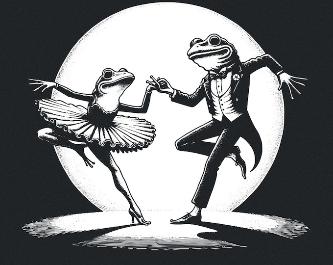 Funny Dancing Frog PNG, Clipart, Frog Sublimation Design, Retro Vintage Amphibian Art, Trendy Psychedelic Trip, Printable Digital Download