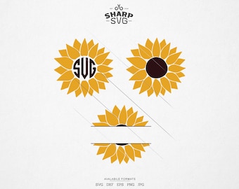 Sunflower SVG - Sunflower tumbler SVG - Summer Elements SVG - Beach svg - Summer time svg - For Cricut, Silhouette and more