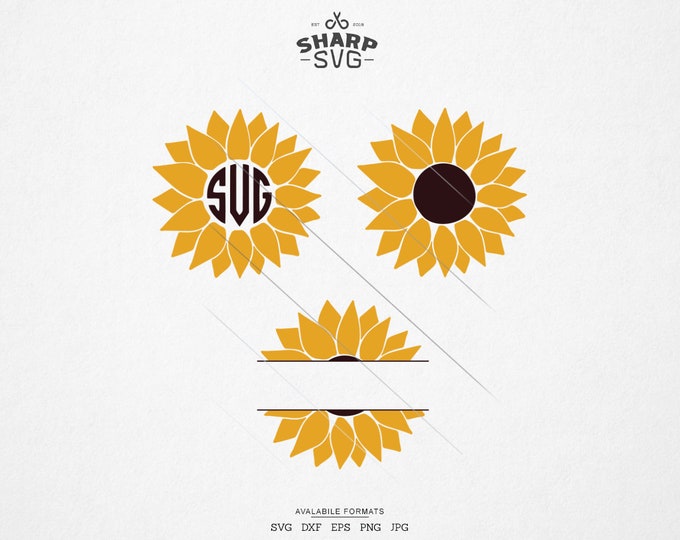 Sunflower SVG - Sunflower tumbler SVG - Summer Elements SVG - Beach svg - Summer time svg - For Cricut, Silhouette and more