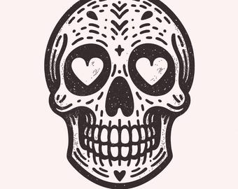 Valentine Skull PNG, Gothic Valentine Design, Love Never Dies, Trendy Anti Valentines Day, Romantic Skull Art, Sublimation Design