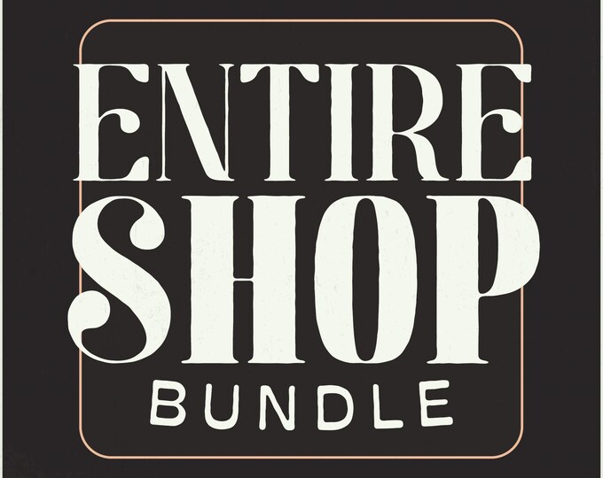 LIFETIME Entire Shop Bundle, 5806+ Cliparts, PNG Designs, SVG Files, Access to Current/Future Downloads, Whole Shop Unlimited Commercial Use