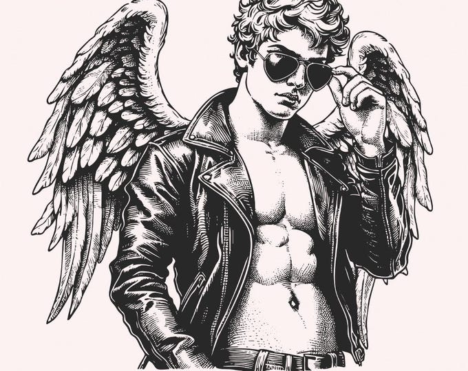 Sexy Cupid PNG, Valentines Day Digital File, Retro Boy Valentine, Sublimation, Love png, Kids Valentine png, Valentines Design File
