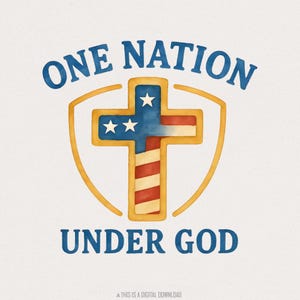 One Nation Under God png, Patriotic Print, USA Freedom Design, Second Amendment Sublimation, America PNG, Dad Gift, Veteran Shirt