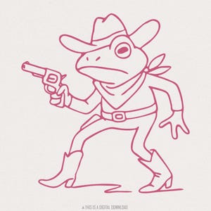 Tenez votre partenaire, je suis surstimulé PNG, Funny Frog Meme PNG, Cowboy Frog PNG, chemise amant de grenouille, drôle de cowboy Png, chemise grenouille rétro