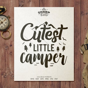 El campista más lindo SVG - Camping SVG - Citas / Refranes - Camping Life svg - Archivos de corte / archivos de corte - Para Cricut, Silhouette y más