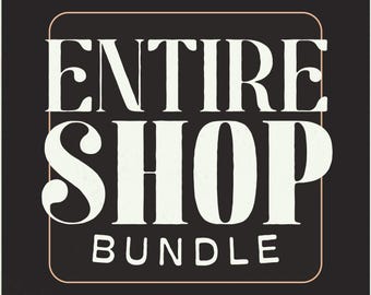 LIFETIME Entire Shop Bundle, 6029+ Cliparts, PNG Designs, SVG Files, Access to Current/Future Downloads, Whole Shop Unlimited Commercial Use
