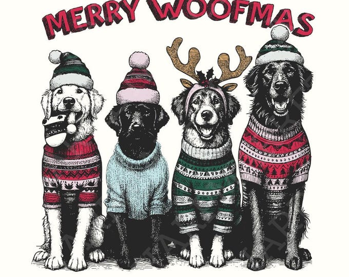 Merry Woofmas PNG, Dog Mama PNG, Christmas png, Digital Download, Dog Lover png, Dog Christmas PNG, Sublimation Design, Christmas Gift