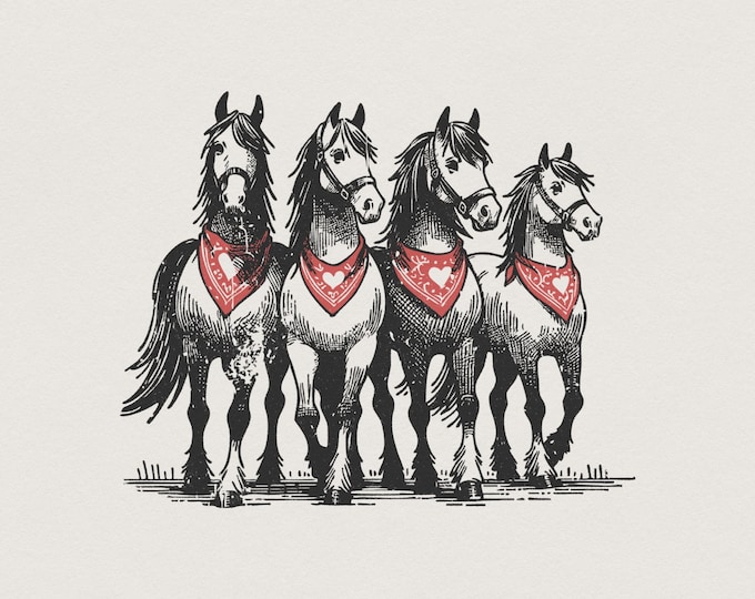 Valentine Horse PNG, Love Png, Valentine Design, Western Valentine, Be Mine Valentine, Valentine Animals Png, Horse Lover Png, Download