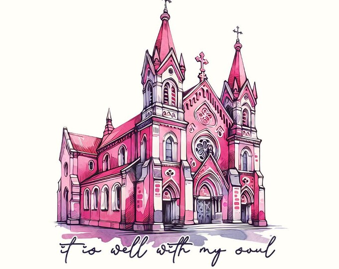 It Is Well With My Soul PNG, Christian Designs, Jesus Designs, Bible Verse Sublimation, Faith Designs, Digital Download, Religious Quotes