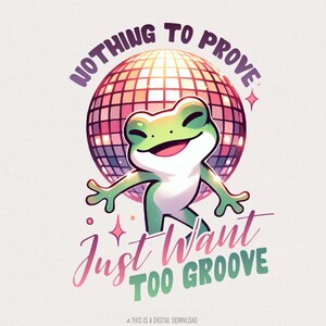 Graphique grenouille groovy, Png drôle de grenouille, Sublimation déséquilibrée, Dame grenouille Png, Dire grenouille, Grenouille disco, Graphique tendance, Png génial, T-shirt groovy