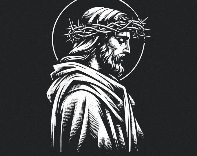 Jesus PNG, Christian PNG, Crown of Thorns, Jesus Design, Religious PNG, Jesus Clipart, Saviour png, Jesus Print, Digital Download