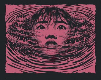 Trippy Girl PNG, Drowning Art File, Horror Movie PNG, Horror Characters, Halloween PNG, Trippy Girl png, Halloween Digital