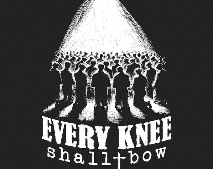 Every Knee Shall Bow PNG, He Is Risen png, Christian Easter Digital Download, Bible Verse PNG, Easter Cross PNG, Sublimation Design, Faith