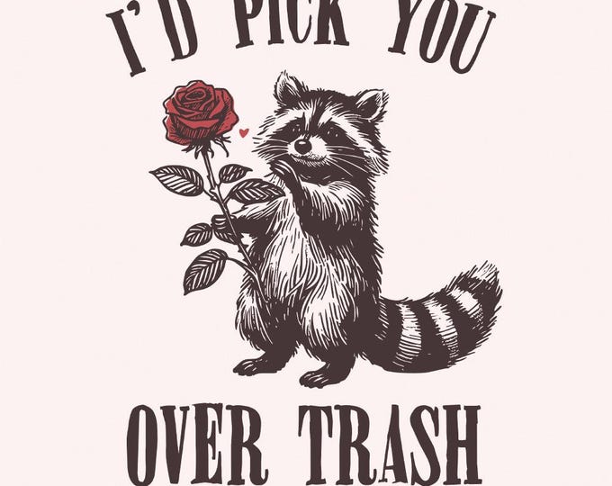 Funny Raccoon Valentines PNG, Sarcastic Valentines, Trash Panda png, Cute Raccoon Shirts, Anti Valentine PNG, Snarky Raccoon, Humorous VDay