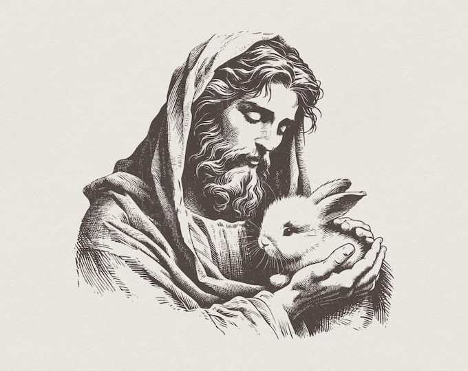 Jesus PNG, Easter Bible Verse, He Is Risen, Easter Shirt PNG, Easter Sublimation Design, Easter Bunny, Jesus Easter Digital Art