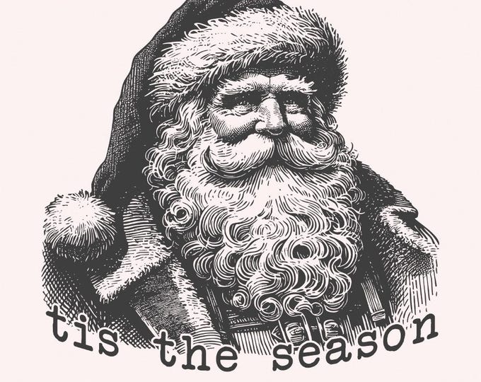 Tis The Season Png, Christmas Png, Santa Claus Png, Merry Christmas Png, Watercolor Christmas Sublimation, Christmas Vibes, Digital Download