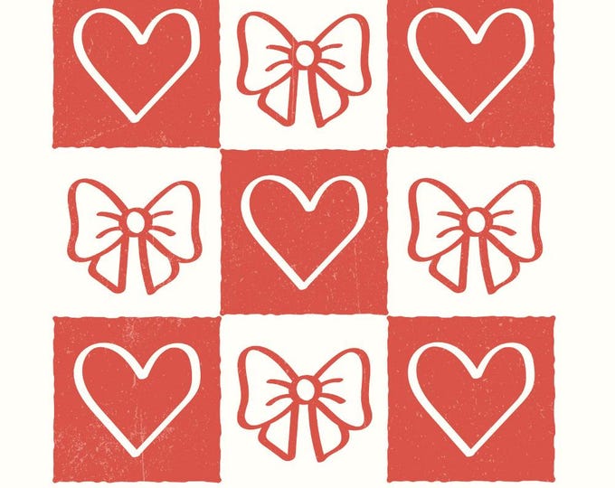 Retro Checkered Valentine's Day PNG, Coquette Valentine Heart Png, Pink Valentine Png, Love Png, Retro Valentines Day, Valentine's Day png