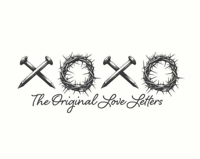 XOXO Love Letters Png, XOXO png, Easter png, Religious Easter png, Christian png, Love Like Jesus png, Instant Download, Faith png