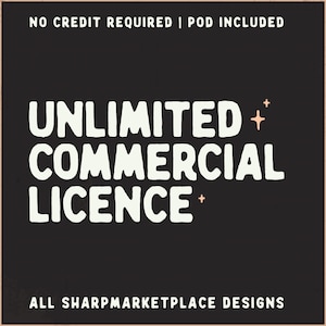 Unbegrenzte kommerzielle Lizenz, Print-on-Demand-Lizenz, POD-Lizenz, Whole-Shop-Lizenz, Lizenz für alle Designs, kein Kredit erforderlich