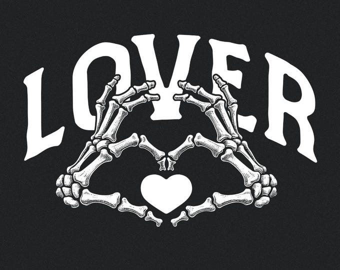 Lover PNG, Love Vibes, Valentines Day PNG, Heart Skeleton Hands, Skeleton Hand png, Valentine Sublimation, Trendy Skeleton