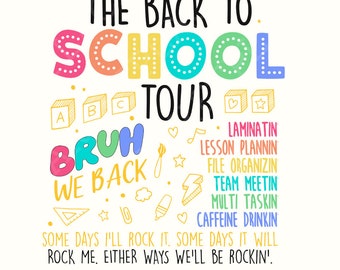Retro Teacher Png, Teacher Appreciation Png, Inspirational Teacher Png, First Day of School Png, Back to School Png, Custom Teacher Png
