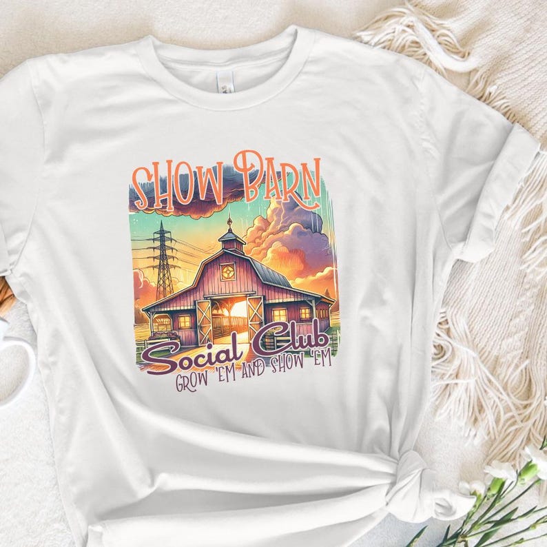 Show Barn Social Club PNG, Stock Show PNG, Show Pig Png, Show Mom PNG
