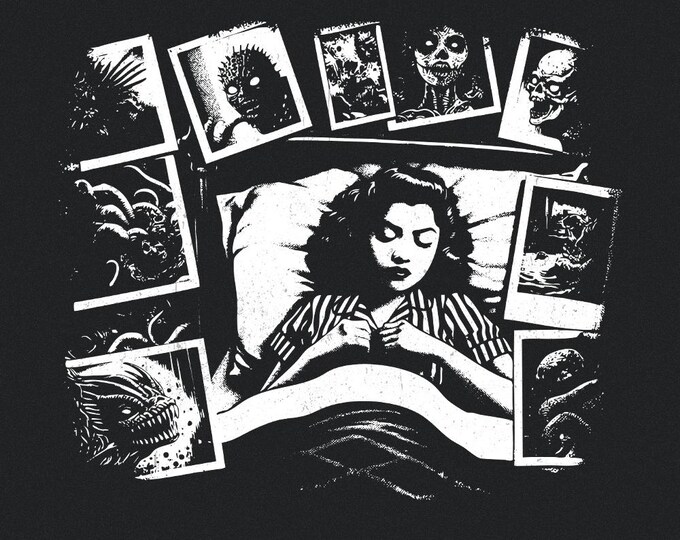 Dark Nightmare PNG, Spooky Vibes, Horror Sublimation Design, Witchcraft Occult Graphic, Gothic Skull, Skeleton Ghost Art