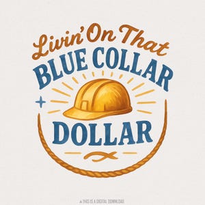 Blue Collar PNG, Country Western png Design, Trendy Cowboy Rodeo PNG, Western Shirt Graphics, Cowgirl Sublimation, Western Desert Design