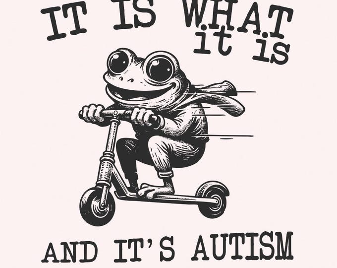 It Is What It Is And It Is Autism PNG, Funny Raccoon Meme, Trash Panda, Sarcastic T-Shirt Sublimation, Cute Raccoon Digital Download