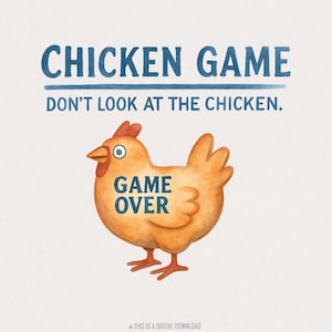 Huhn Spiel png, Lustiges Huhn png, Game Over png, Huhn Meme, Henne png, Hahn png, Bauernhof Tier png, Huhn-Liebhaber-Geschenk, Dummes Huhn