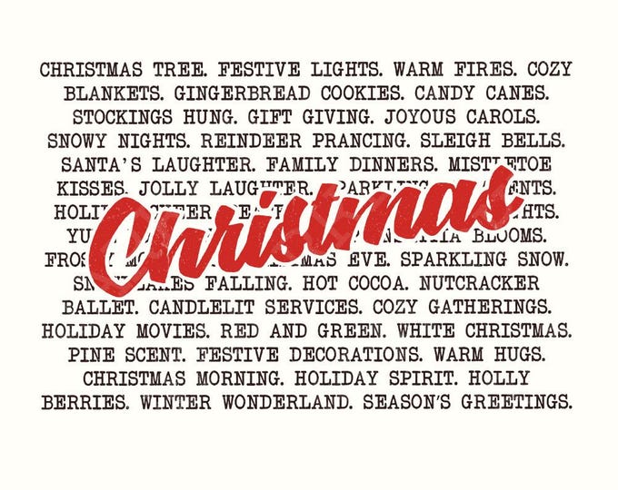 Christmas Words PNG, Merry Christmas png, Funny Christmas png, Family Christmas png, Christmas Shirt png, Cozy Vibes PNG, Christmas Season