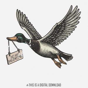 Download digitale di Valentine Duck, design a sublimazione, PNG di San Valentino carini, sii il mio regalo di San Valentino, maglietta da donna e bambino, amore, San Valentino