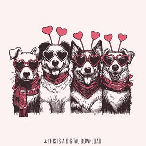 Valentines Dog PNG, Dog Lover PNG, Valentine’s Day PNG, Love png, Dog Sublimation Design, Digital Download, Cute Dog png, Animal Valentine