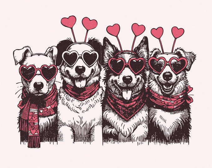 Valentines Dog PNG, Dog Lover PNG, Valentine’s Day PNG, Love png, Dog Sublimation Design, Digital Download, Cute Dog png, Animal Valentine