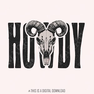 Howdy PNG, Digital Download, Instant Download, Western Design, Sublimation PNG, Western PNG, Transparent png, Retro Western, Cowgirl png