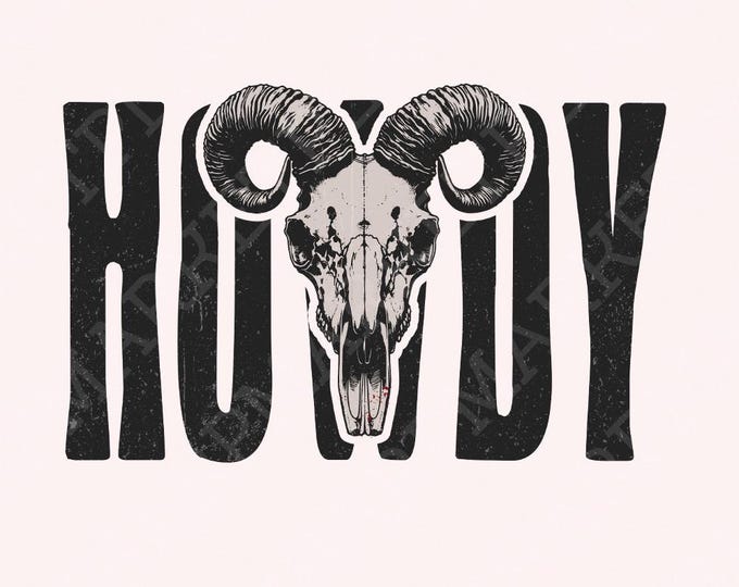 Howdy PNG, Digital Download, Instant Download, Western Design, Sublimation PNG, Western PNG, Transparent png, Retro Western, Cowgirl png