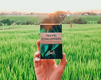 Cadeau de voyage Bali Wanderlust, Adventure Time, journal de voyage, accessoires de voyage, impression Wanderlust // 50 Bali Challenges Game