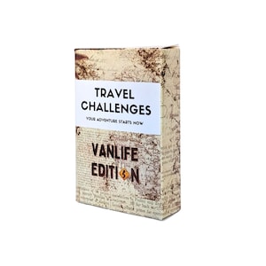 Roadtrip Gift, Vanlife Accessories, Travel Gift, Roadtrip Essential, Travel Journal, Travel Accessories, Wanderlust // 50 Challenges Game image 2