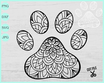 Download Paw Mandala Svg Etsy
