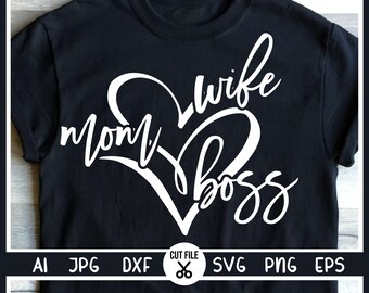 Download Mom Boss Svg Etsy
